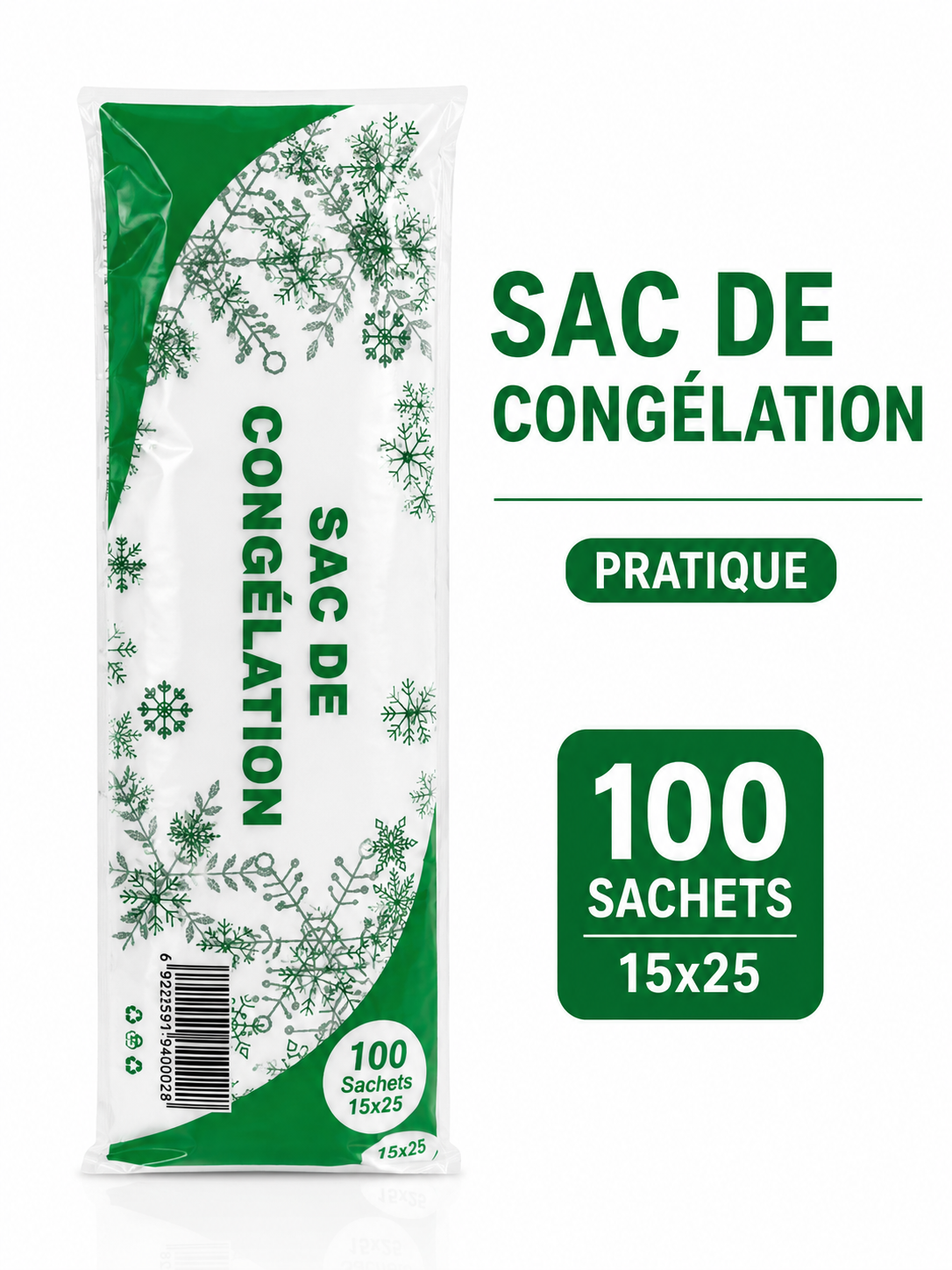 sac alimentaire  15*25 cm rouleaux (5000p)